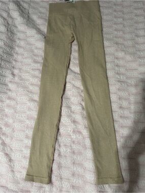 Forever 21 Ribbed Leggings NWT Size Small Beige Oatmeal Size: 4